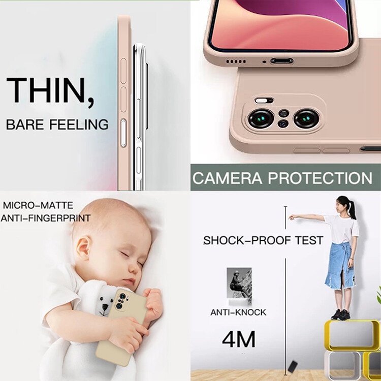 Ốp Điện Thoại TPU Silicone Mềm Mặt Nhám Cho Xiaomi Redmi Note 11 12 Pro + 5G 11S