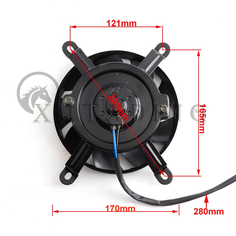 Quạt Làm Mát Động Cơ 200cc 250CC 12v 4x4 ATV UTV Dành Cho Xe Mô Tô