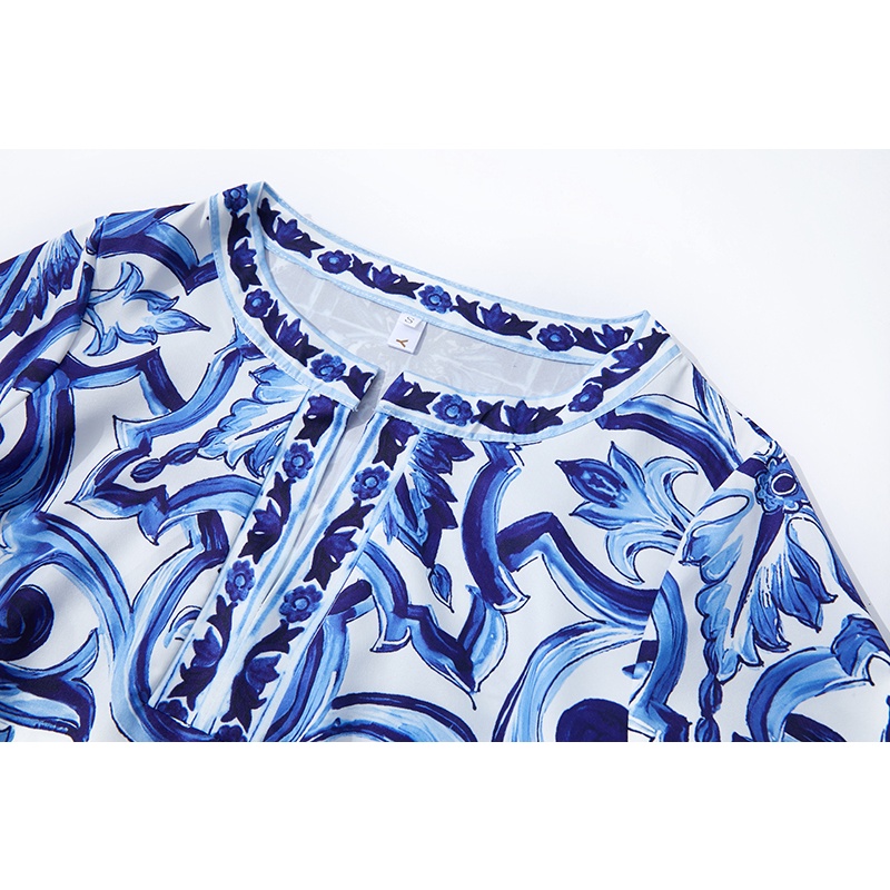 Mới Đầm maxi Dáng Rộng Hoạ Tiết In Cho Nữ