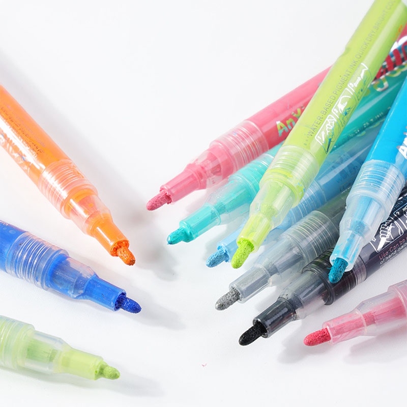 Set 12 / 24 / 36 Bút Lông Màu Sắc Đáng Yêu Bút Sơn Acrylic