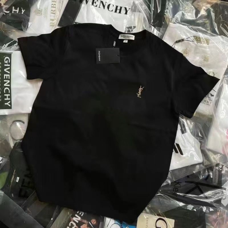 Áo Thun Ngắn Tay Thêu Họa Tiết Phong Cách Âu Mỹ Chất Lượng Cao Cho Nam Và Nữ