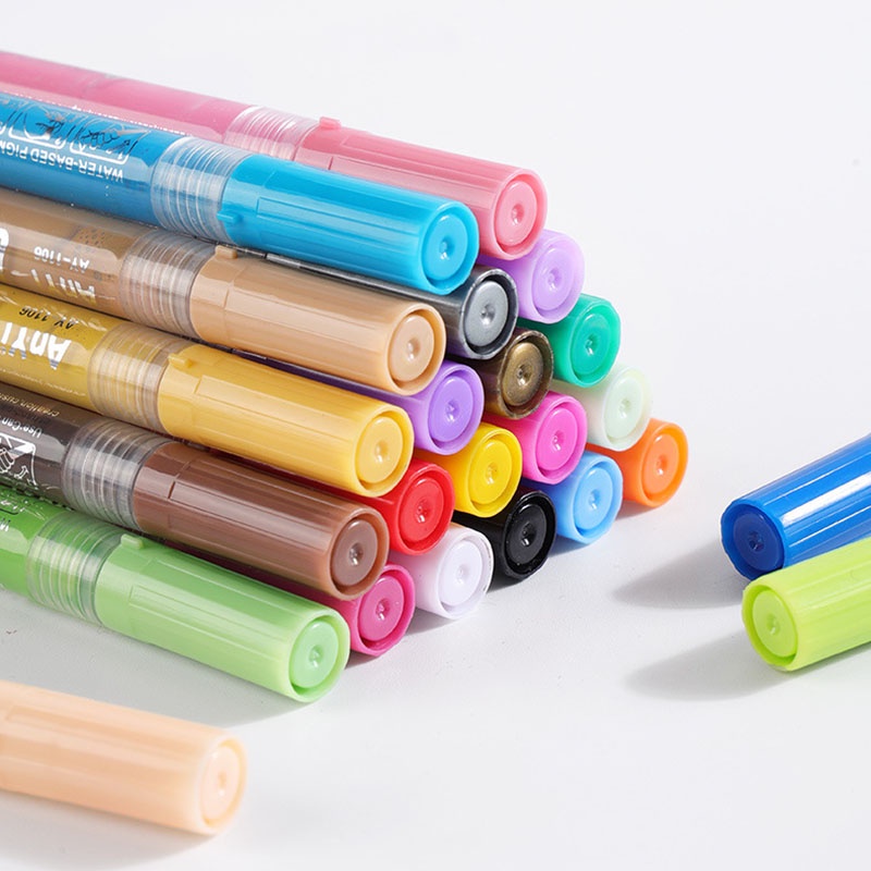 Set 12 / 24 / 36 Bút Lông Màu Sắc Đáng Yêu Bút Sơn Acrylic