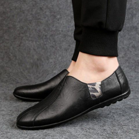 Giày Doudou Da PU Phong Cách Hàn Quốc Trẻ Trung Cho Nam