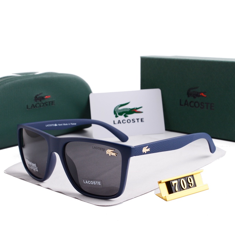 Kính Chống Tia UV LACOSTE2023 Thiết Kế Ý Thời Trang Cho Nam Và Nữ Kèm Hộp Đựng