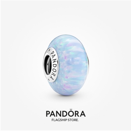 Mặt Dây Chuyền Kính Murano Đại Dương Đá Opal Pandora