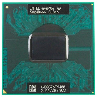 Bộ xử lý lõi cpu 2 duo t9400 6m cache 2.53 ghz 1066 mhz cho laptop