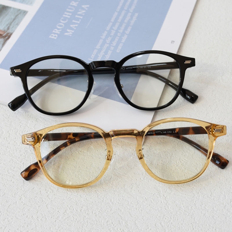 Kính Mát Gọng Tròn TR90 Siêu Nhẹ Phong Cách Retro Thời Trang Cho Nam Nữ