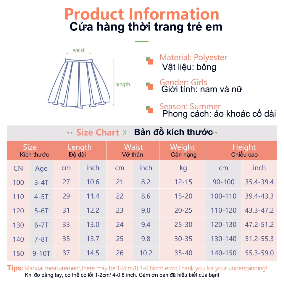 Chân váy LJMOFA họa tiết trăng sao lấp lánh thời trang mùa hè cho bé gái 3-10 tuổi