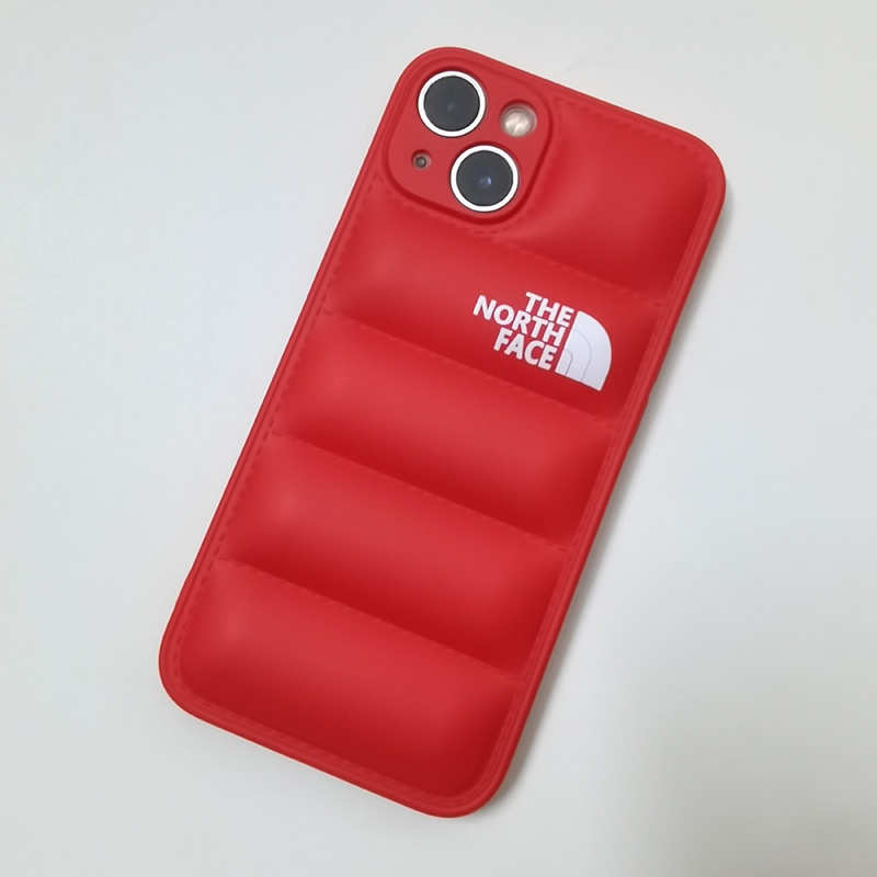 Ốp Điện Thoại Silicon Mềm Chống Sốc Hình Vuông In Logo North Face 3D Cho iPhone 14 13 12 11 Pro MAX XS MAX XR