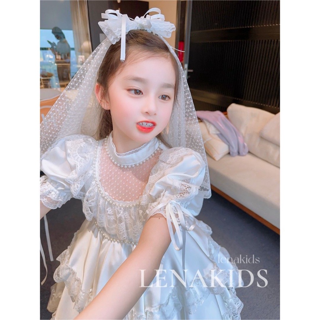 Đầm Công Chúa Ngọt Ngào Thời Trang Mùa Hè Hàn Quốc Cho Bé Gái