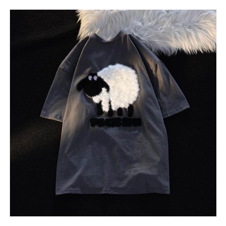 Áo Thun Tay Ngắn 100% cotton Hàng Mới 200g + Khăn Thêu Họa Tiết Cho Nữ