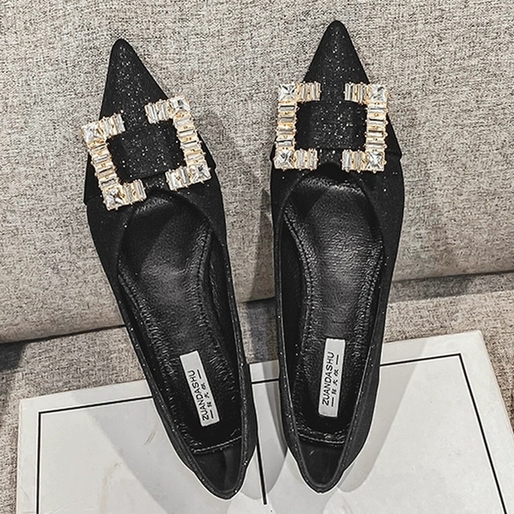 Giày Búp Bê Mũi Nhọn Gót Thấp Mẫu Mới 2023 Size 33-46 Thời Trang Cho Nữ