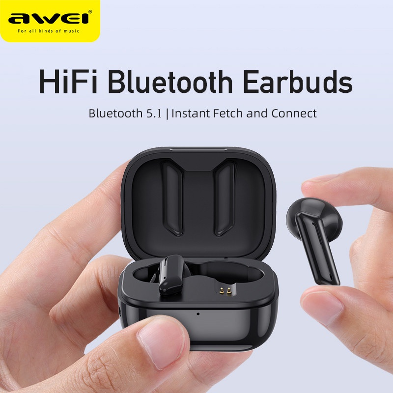 Tai nghe mini AWEI T36 không dây Bluetooth có micro chống ồn