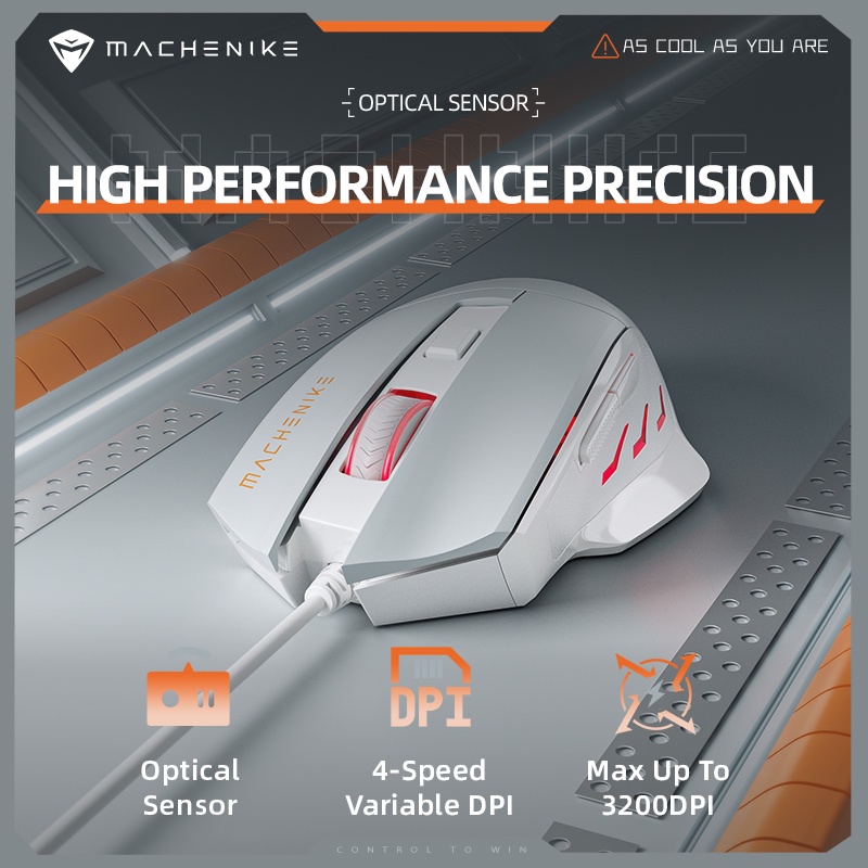 Chuột Gaming M3 Dây ĐèN LED 3200Dpi Cho PC / Laptop