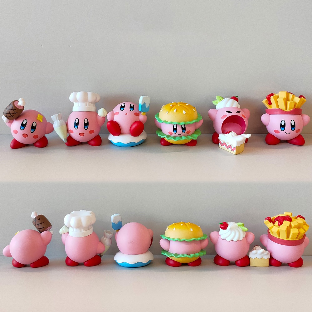 Set 6 Mô Hình Đồ Chơi Nhân Vật Trong Phim "Star Kirby Waddle Dee Doo King DeDeDe" 4-5cm