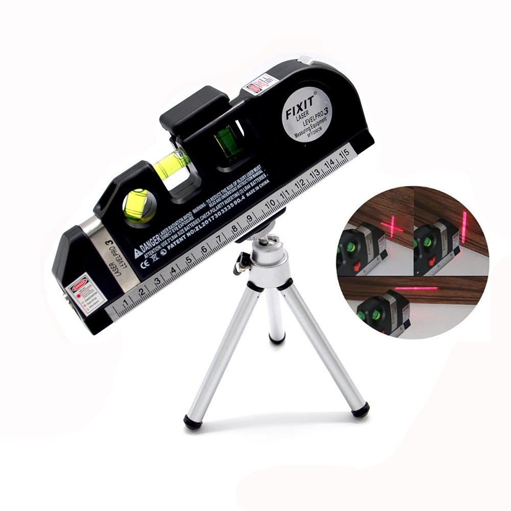 Đa chức năng Thước laze Nivo đa năng Thích hợp để cải tạo nhà Máy đo mức laser 8FT tiêu chuẩn（Không có giá đỡ）