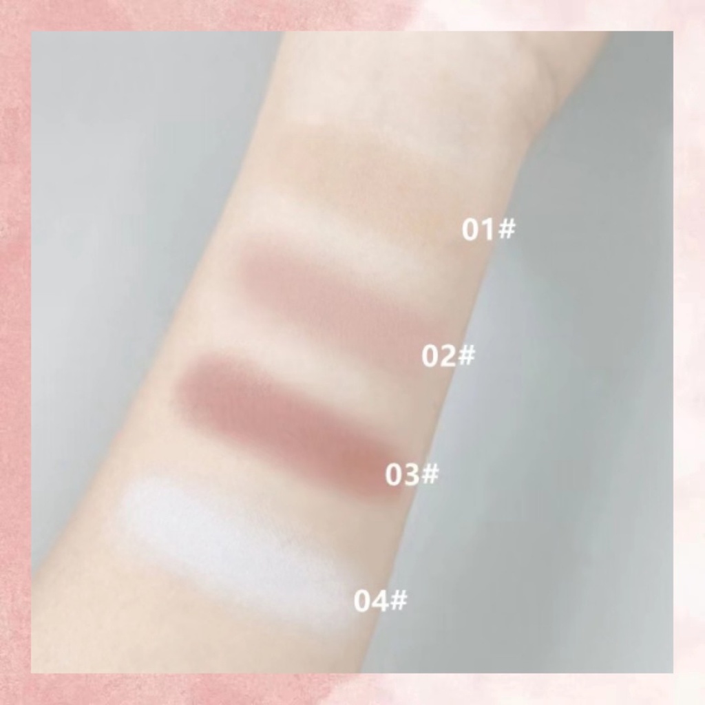 Ineyoo® Phấn Má Hồng 4 Màu Sắc Tùy Chọn Kiểm Soát Dầu Chống Thấm Nước Làm Sáng Da