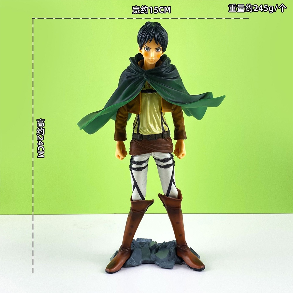 Mô Hình Đồ Chơi Nhân Vật Levi Ackerman Trong Phim Attack on Titan 4 Kiểu 13.5-24cm