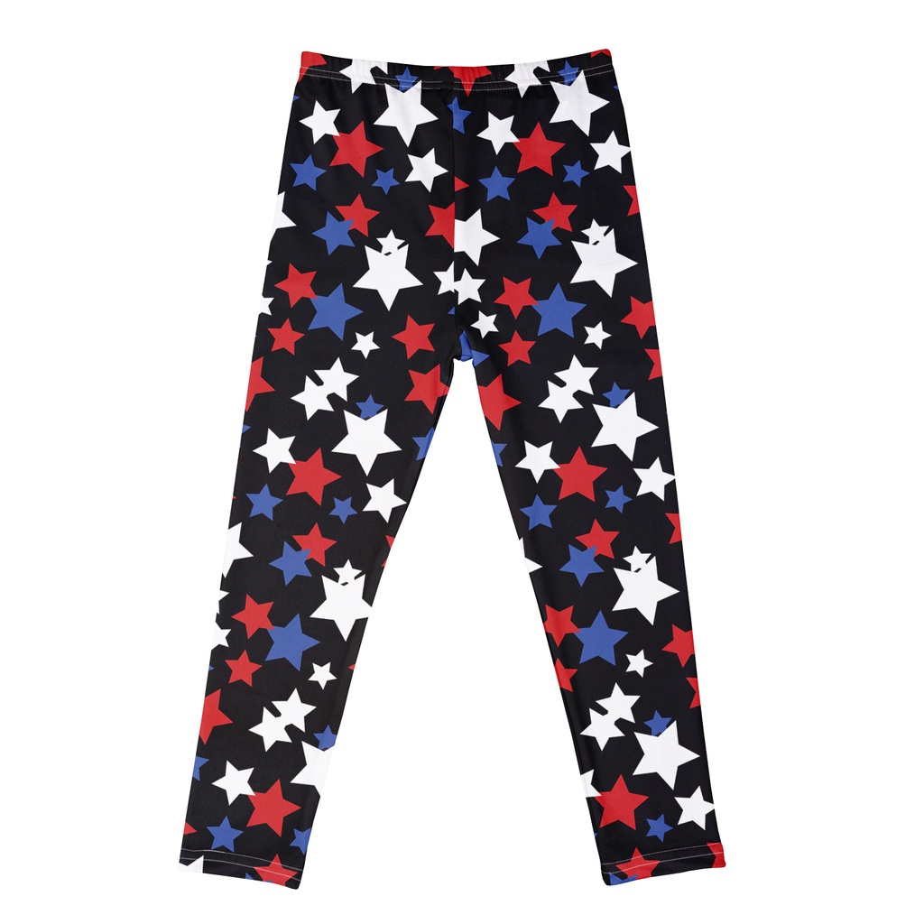 Quần Legging Lưng Thun Mềm Co Giãn In Họa Tiết Ngôi Sao Thời Trang Mùa Hè Cho Bé Gái