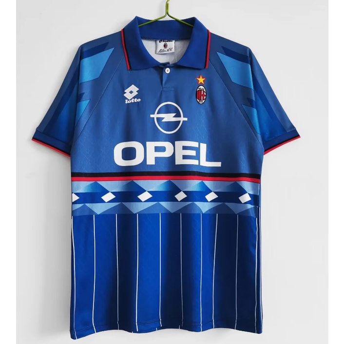Ac milan home / away retro fan edition áo bóng đá dài tay