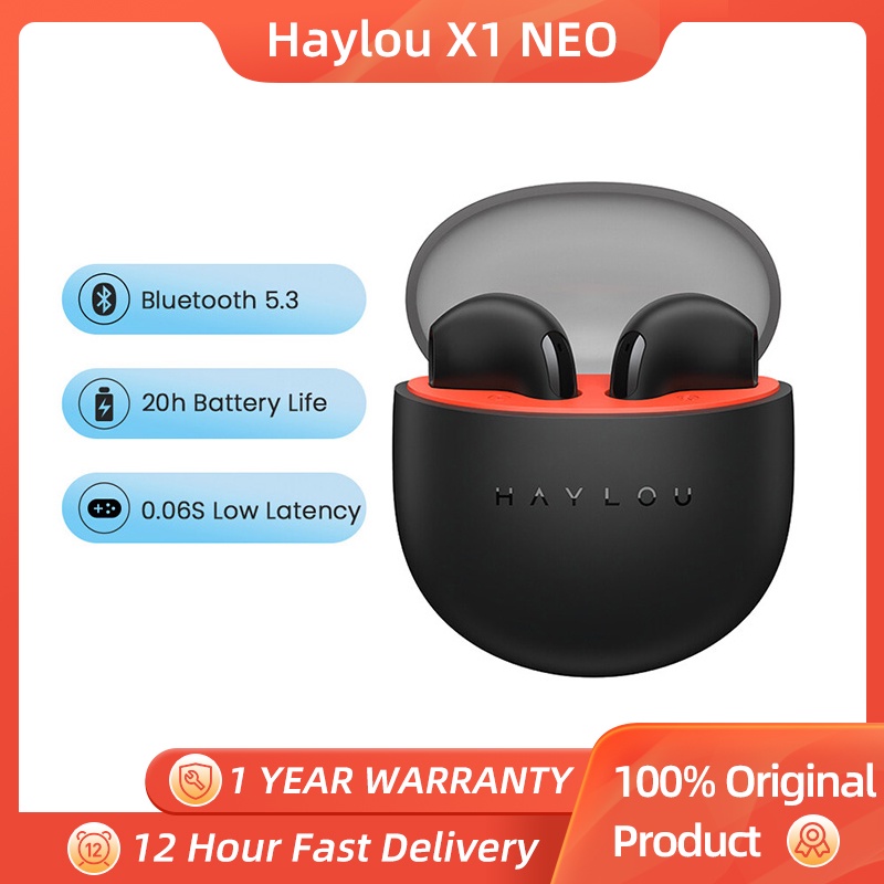 Tai Nghe Không Dây HAYLOU X1 Neo Bluetooth 5.3 0.06s Pin 20H Điều Khiển Đèn Cảm Ứng TWS