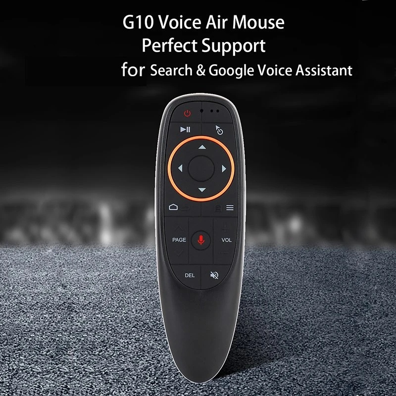 G10S Air Mouse Điều khiển bằng giọng nói với trò chơi cảm biến con quay hồi chuyển 2.4GHz Điều khiển