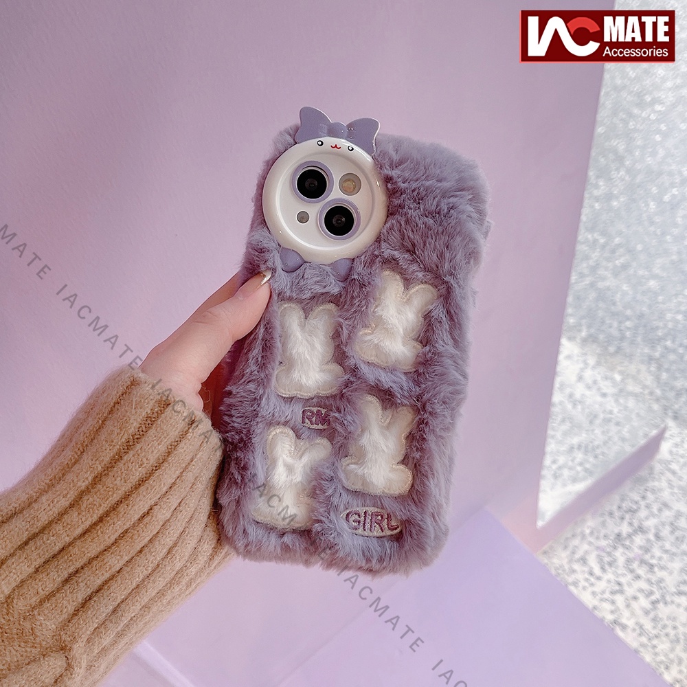Ốp Điện Thoại Hình Thỏ Bông Cho iphone 15pro max 14 promax 14 plus 12 13 pro max 11