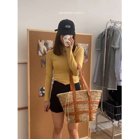 Túi Xách Đeo Vai Đan Cói Cỡ Lớn Thời Trang Mùa Hè 2022 Mới Cho Nữ