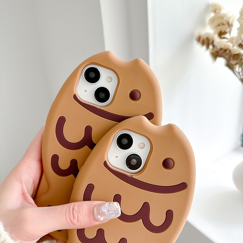 Ốp Điện Thoại Silicone Mềm Hình Cá Taiyaki Cho iphone 13 14 13promax 12pro 11 14promax