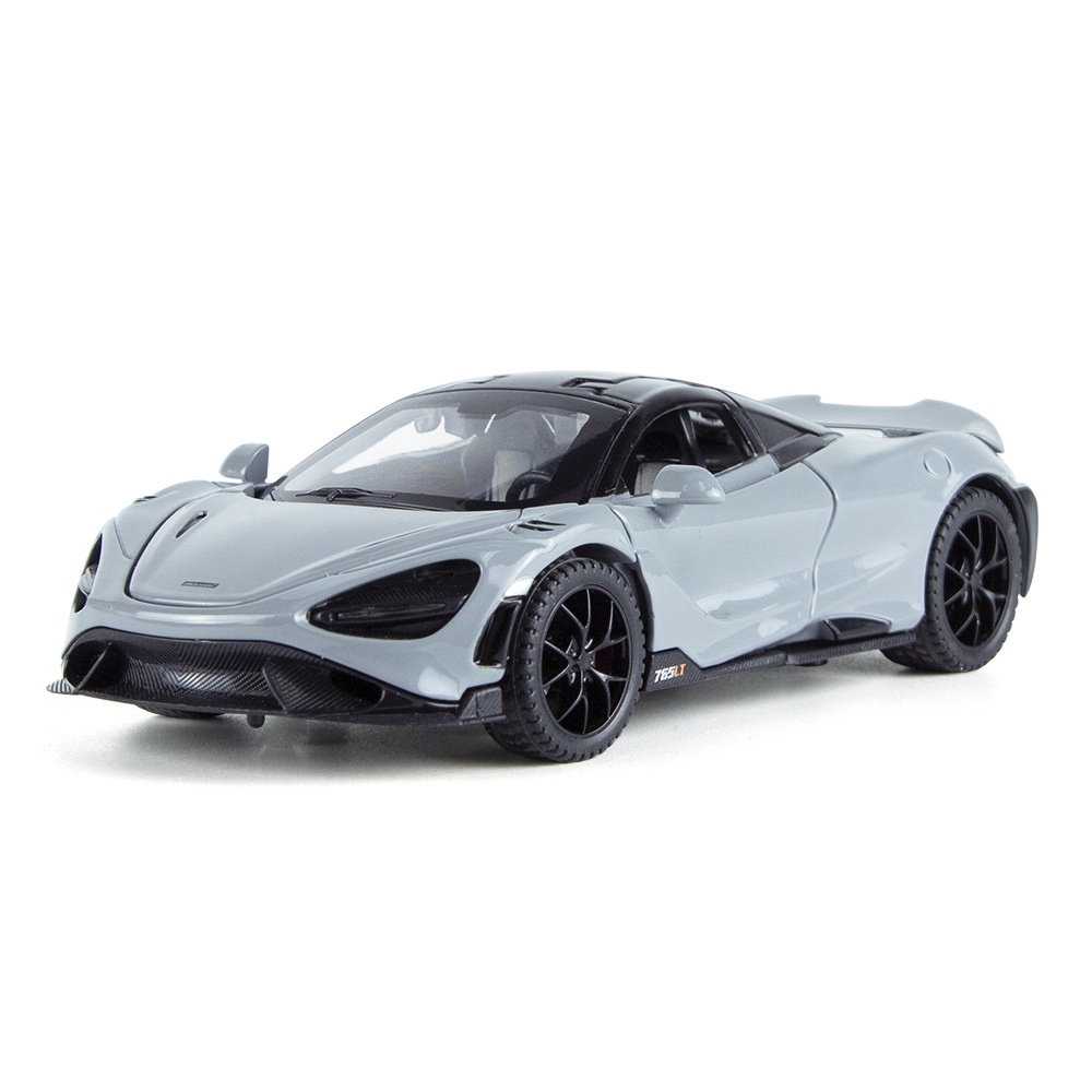 Mô Hình Xe Hơi Mclaren 765LT Bằng Hợp Kim Có Đèn Và Âm Thanh Tỉ Lệ 1: 32