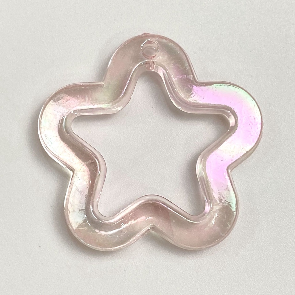 Set 5 Hạt Cườm 31mm Hình Ngôi Sao Nhiều Màu Sắc Dùng Làm Trang Sức / Điện Thoại