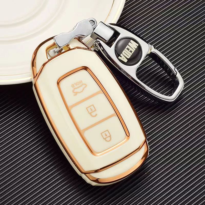 Ốp chìa khóa Huyndai Accent 2021 - 2022 - 2023 , Elantra 2023 Bao da cho chìa khoá Accent / KoNa / Santafe Hyundai Accent 2021
