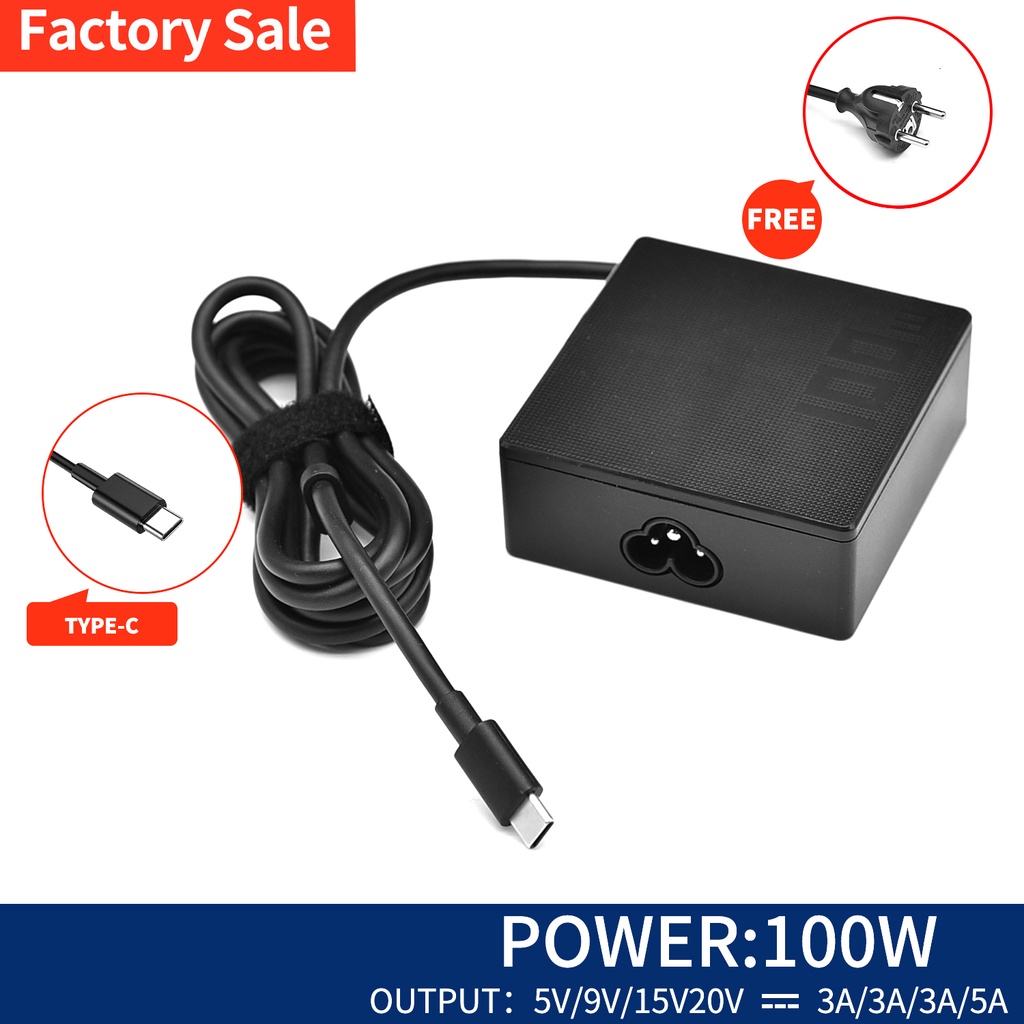 Dây Cáp Sạc Laptop 100W Loại C Dành Cho ASUS ROG Flow Z13 GZ301 GZ301Z ASUS ROG X13 GV301 GV301Q GV301R A20-100P1A