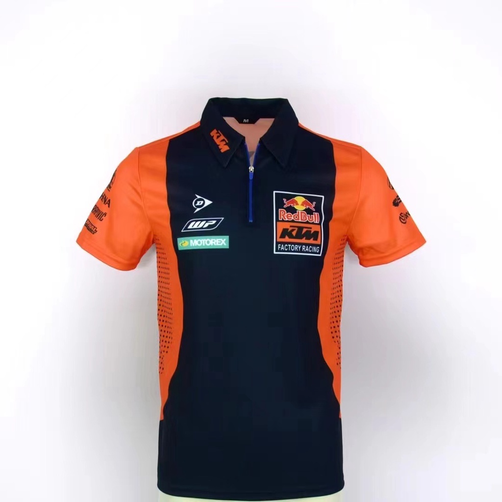 Áo polo Tay Ngắn Mẫu Mới 2023 KTM Red Bull Chéo Lái Xe Moto Mùa Hè Có Thể Tùy Chỉnh Cho Nam Và Nữ