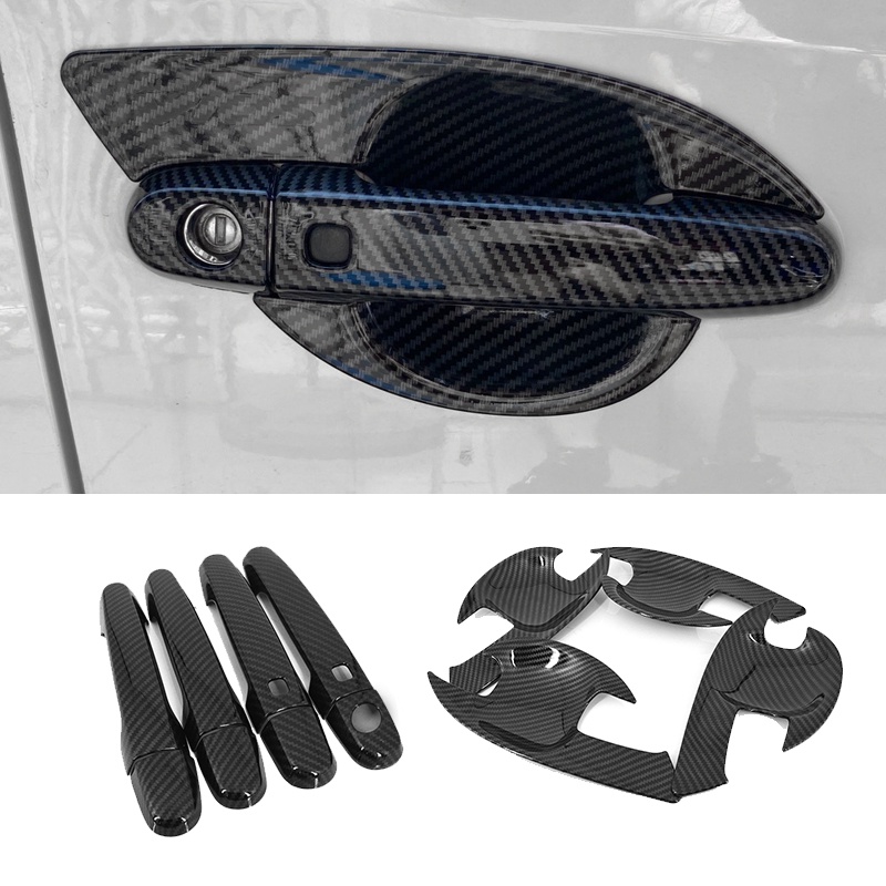Ốp Bọc Tay Nắm Cửa Xe Hơi Bằng Sợi Carbon Cho TOYOTA VIOS 2014-2017 VIOS XP150 NCP150