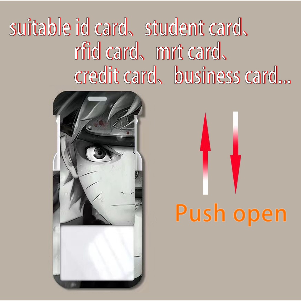 Set 4 Dây Đeo Thẻ ID / Thẻ Sinh Viên In Hình Anime Jujutsu Kaisen Q Version Gojo Satoru ID