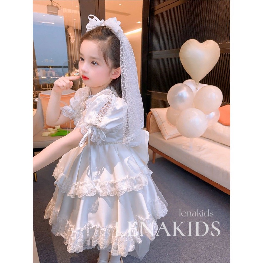 Đầm Công Chúa Ngọt Ngào Thời Trang Mùa Hè Hàn Quốc Cho Bé Gái