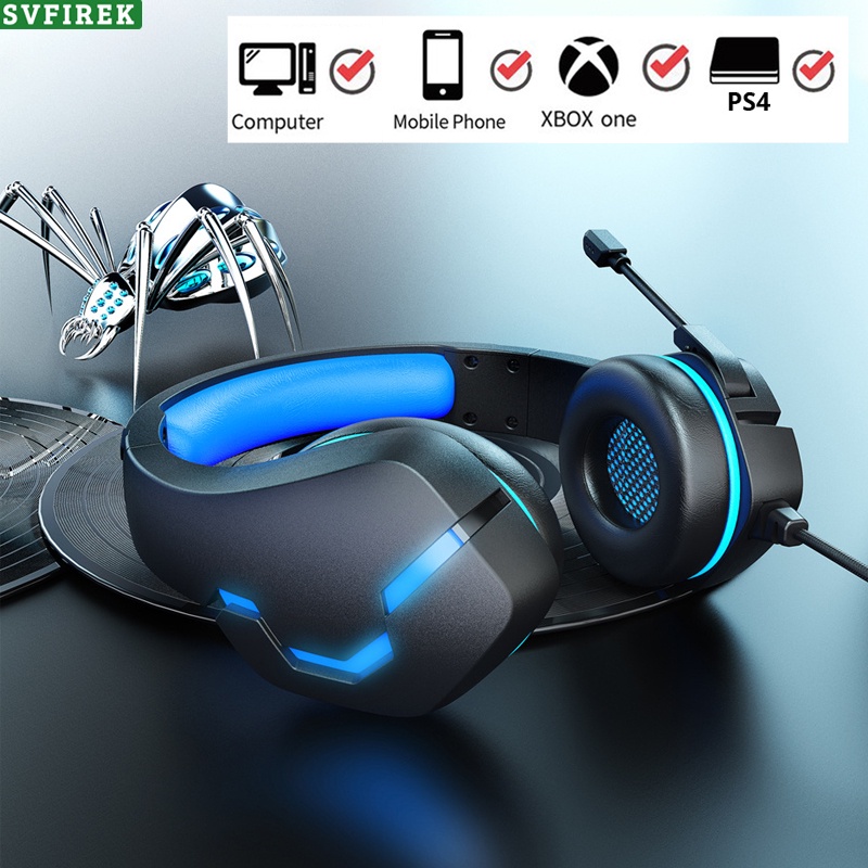 Tai nghe chơi Game PC Tai nghe có dây Tai nghe chơi Game có đèn Led chuyên nghiệp có Mic Tai nghe tr