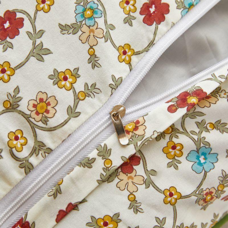 1 Gối Cotton Nguyên Chất Họa Tiết Thỏ / Hổ Hoạt Hình Phong Cách Trung Hoa