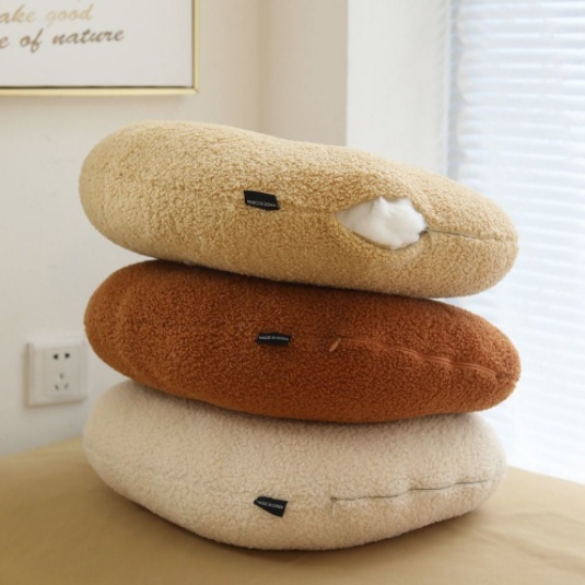 Gối Dài Hình Cầu Bằng Lông Cừu Phong Cách Bắc Âu