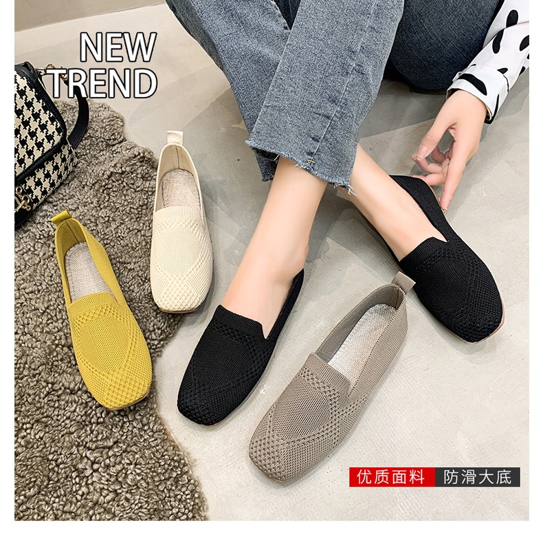 Giày Vải Canvas Đế Mềm Thoáng Khí Thời Trang Xuân Thu Cho Nữ