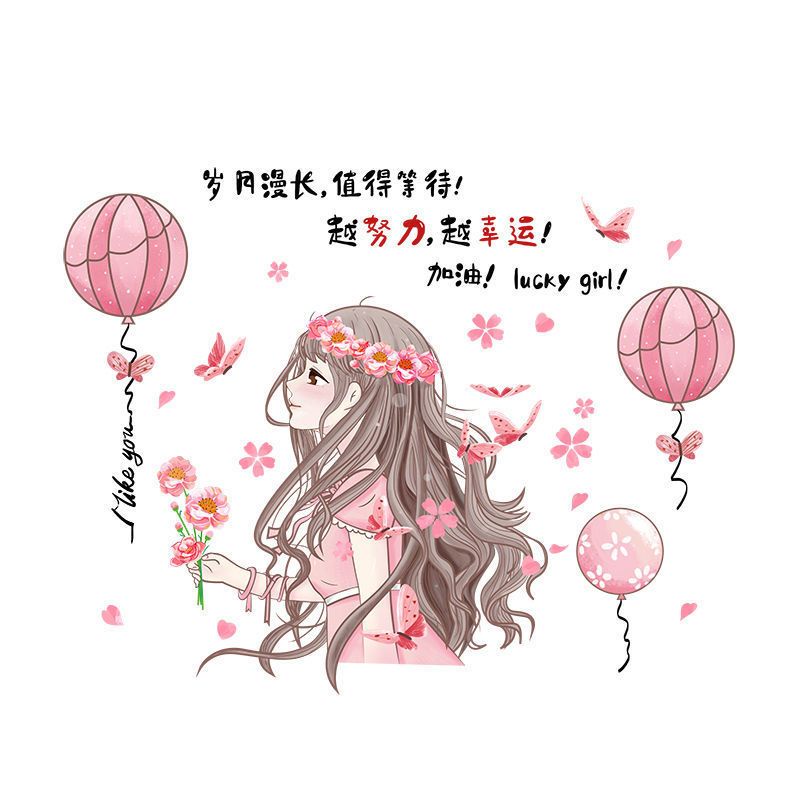 Miếng Dán Tường Tự Dính Trang Trí Phông Nền Phòng Ngủ Cho Bé Gái dán decor phòng