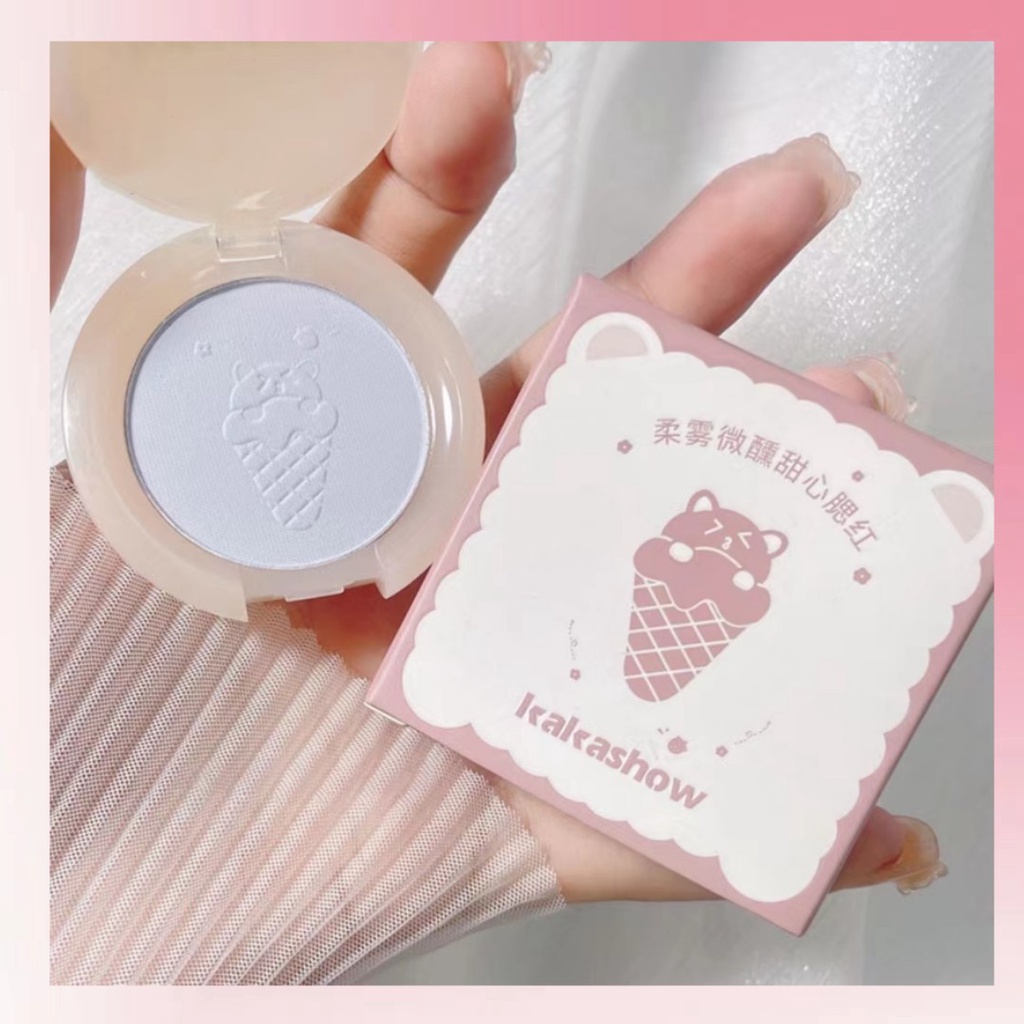 Ineyoo® Phấn Má Hồng 4 Màu Sắc Tùy Chọn Kiểm Soát Dầu Chống Thấm Nước Làm Sáng Da