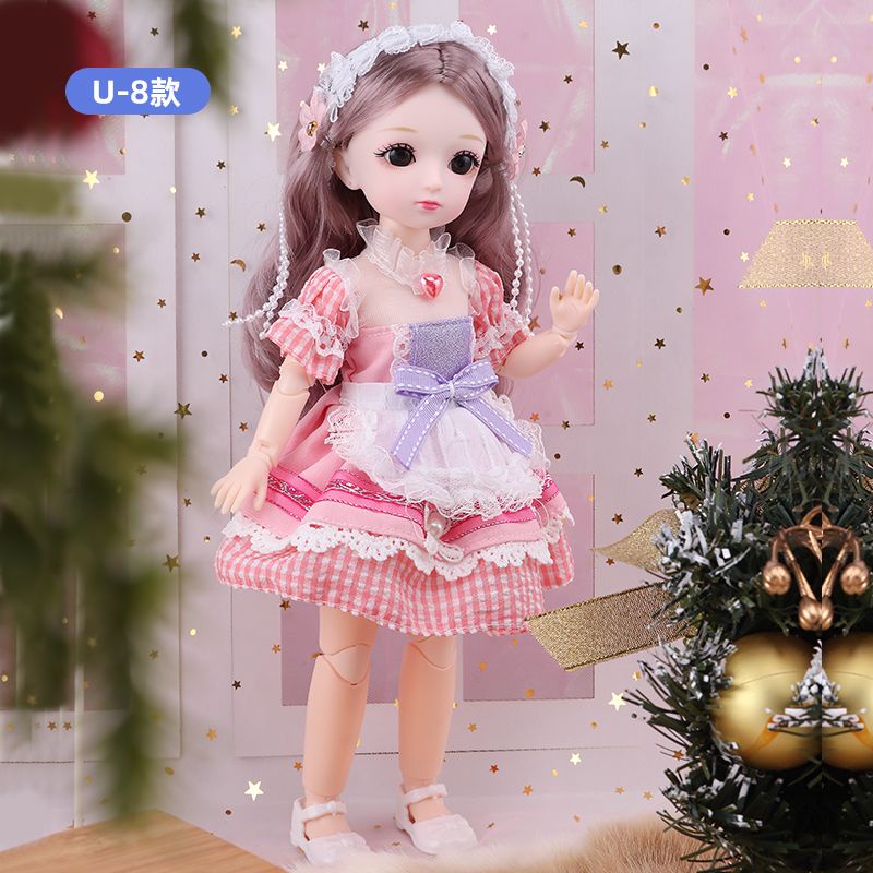 Búp Bê Công Chúa BJD Mặc Váy Ngắn 30cm Dễ Thương Phong Cách Preppy Mới Làm Quà Tặng Sinh Nhật Cho Bé Gái