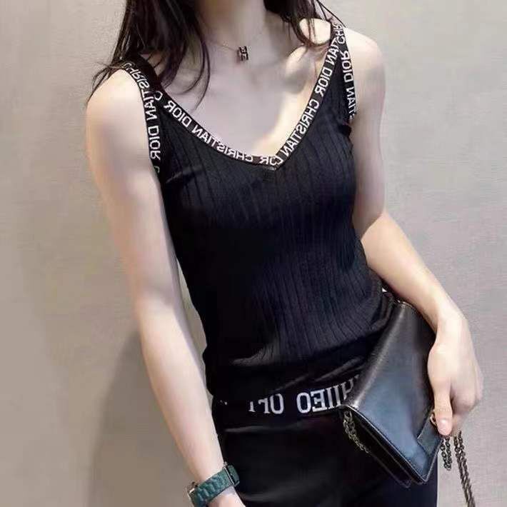 Áo Dệt Kim Sát Nách Dáng Rộng Cỡ Lớn Thời Trang Mùa Hè Cho Nữ