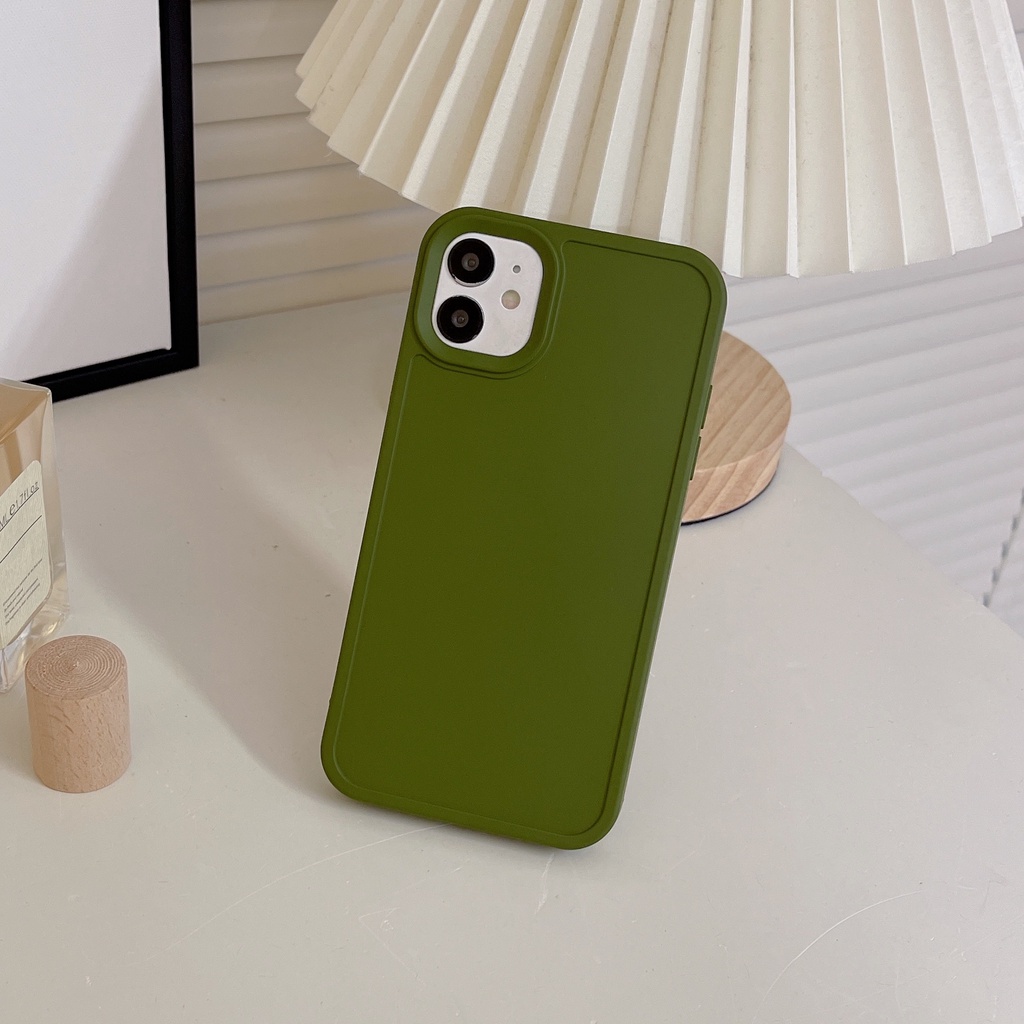 Ốp Điện Thoại TPU Dẻo Màu Trơn Thiết Kế Đơn Giản Thời Trang Cho iPhone 14 13 12 11 Pro Max XS XR 7 8 Plus