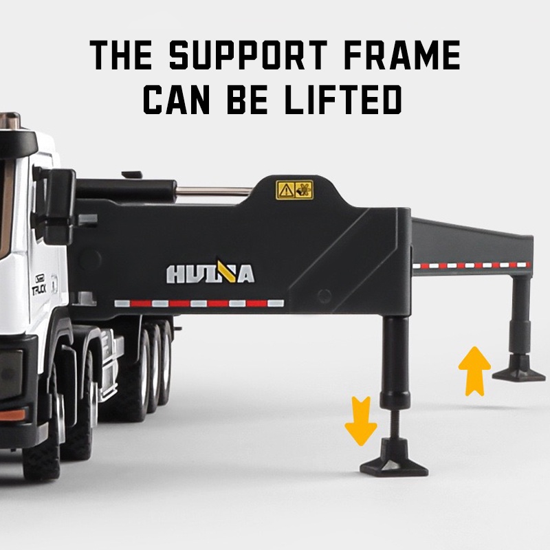 Mô Hình Xe Tải Bơm Bê Tông Bằng Hợp Kim Tỉ Lệ 1: 50