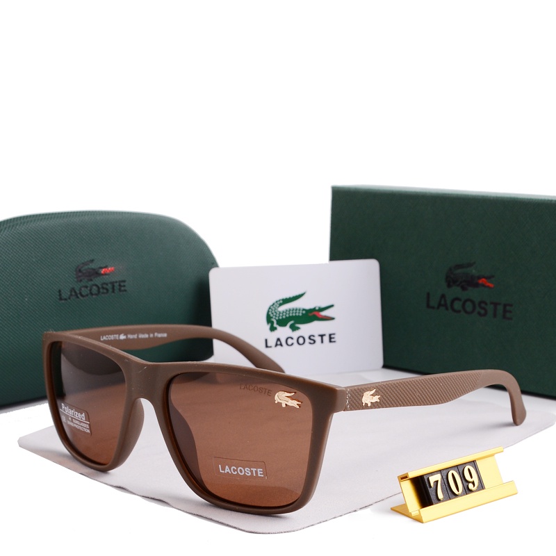 Kính Chống Tia UV LACOSTE2023 Thiết Kế Ý Thời Trang Cho Nam Và Nữ Kèm Hộp Đựng