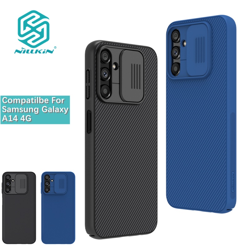 Ốp Điện Thoại Nillkin Bằng PC Cứng Chống Sốc Có Nắp Trượt Bảo Vệ Camera Cho Samsung Galaxy A14 4G / A14 5G / A24 / M54 / A34 5G