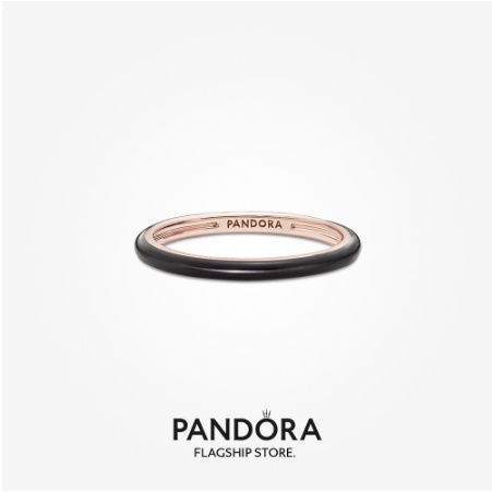 Nhẫn Pandora ME Mạ Vàng Hồng 14k Tráng Men Sang Trọng